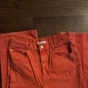 Wide leg orange BDG jeans
